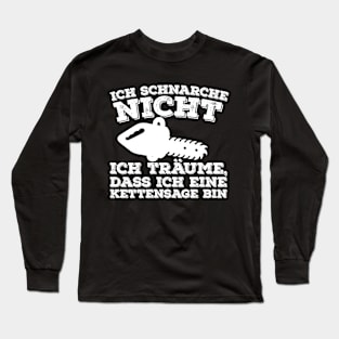 Herren Förster Holzfäller Forst Spruch Lustig Lustig Long Sleeve T-Shirt